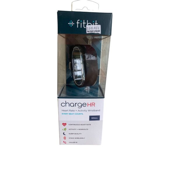 Fitbit Charge HR Heart Rate & Activity Wristband Small Black New NIB - Picture 1 of 10